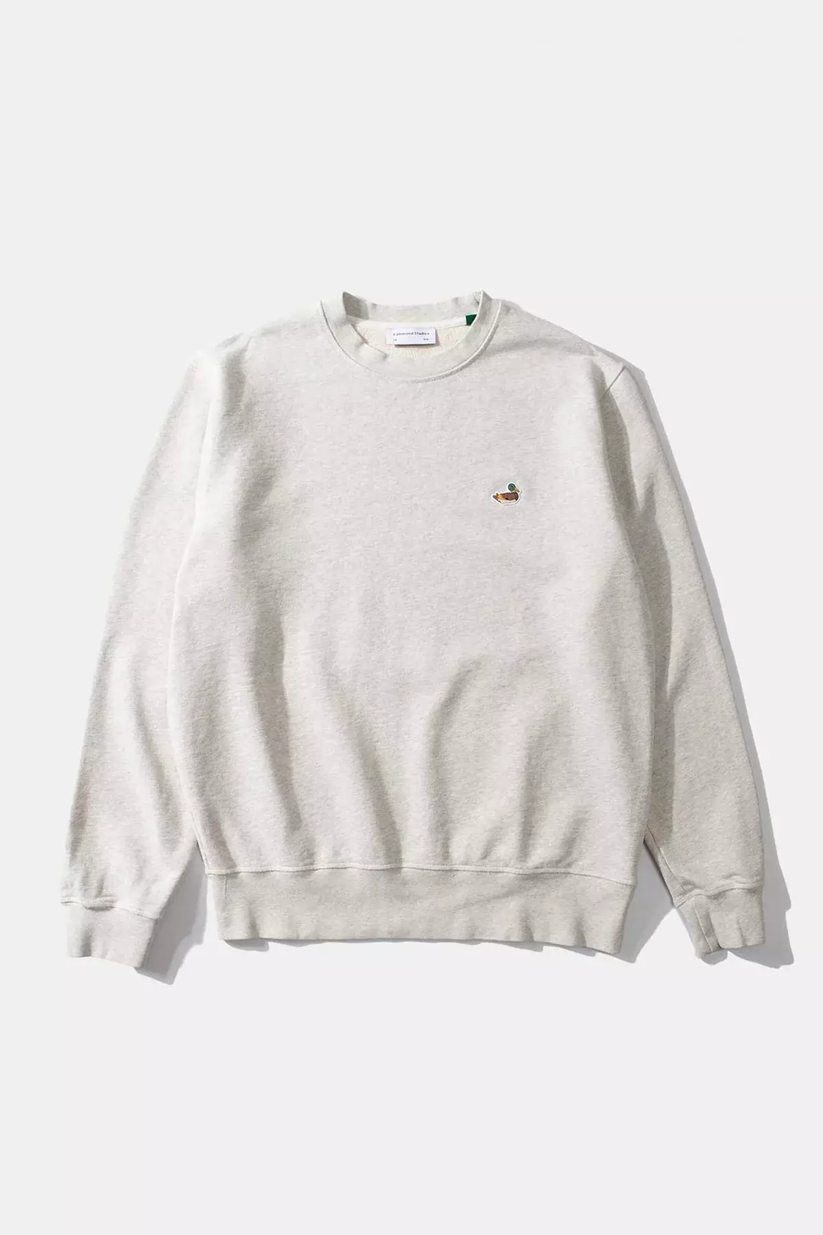 Edmmond Studios Grey Melange Duck Patch Sweatshirt Herren grau meliert